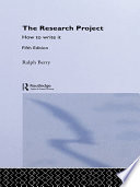 the research project. how to write it (pb)
