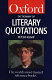 the oxford dictionary of literary quotations (oxford)