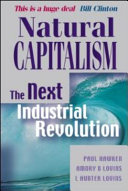 natural capitalism. the next industrial tlrevolution (softcover)