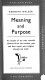 Meaning and purpose
